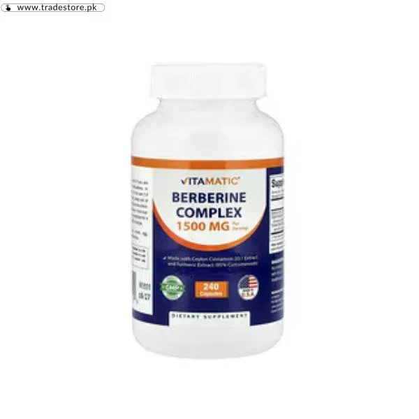 Vitamatic Berberine 500mg Vegetable Capsules Price in Pakistan
