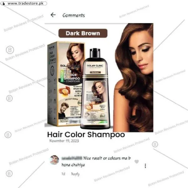 Bolan Clinic Dark Brown Hair Color Shampoo Price in Pakistan