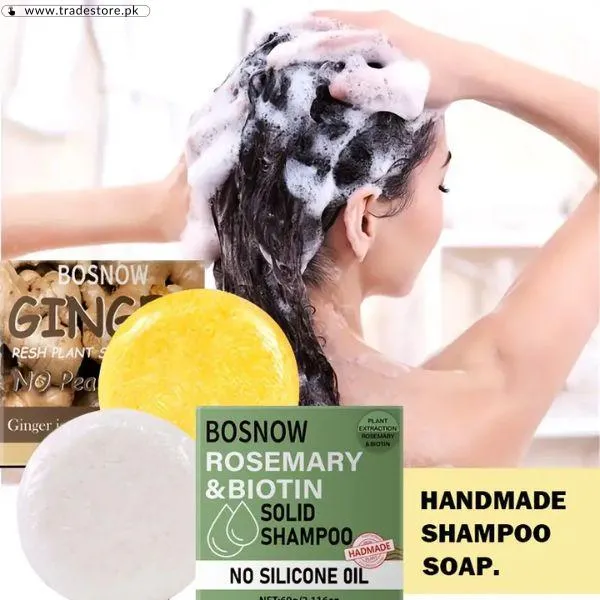 Bosnow Unisex Ginger Shampoo Soap