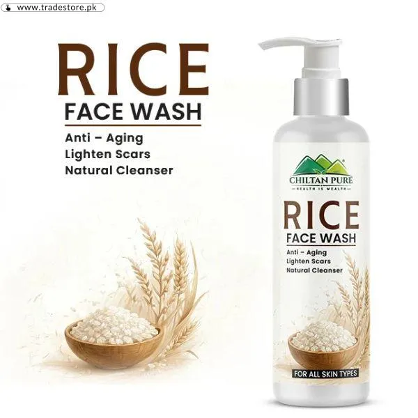 Rice Face Wash Acts As A Natural Cleanser in Pakistan