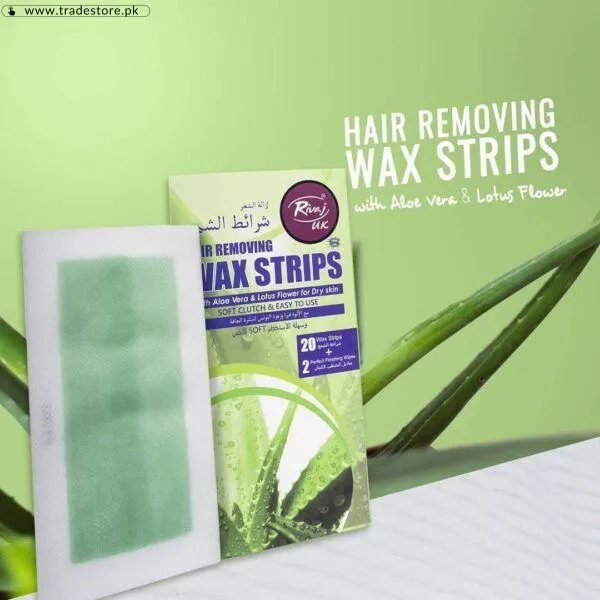 Aloe Vera & Lotus Flower Hair Removing Body Wax Strips in Pakistan