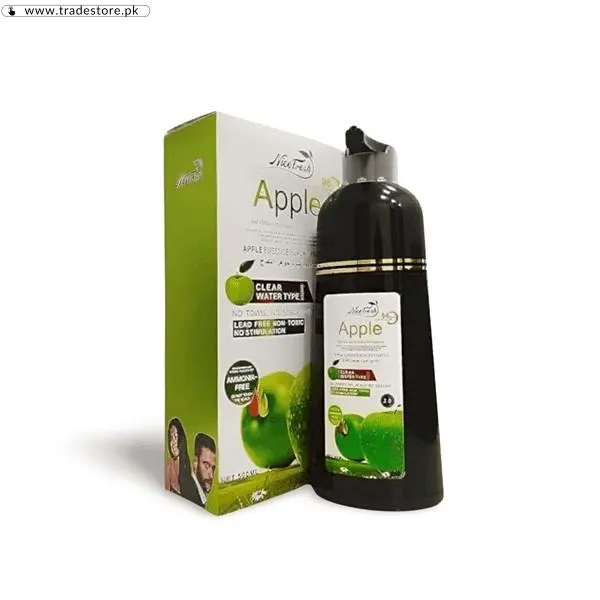 Apple Hair Colour Shampoo Natural Black In Pakistan