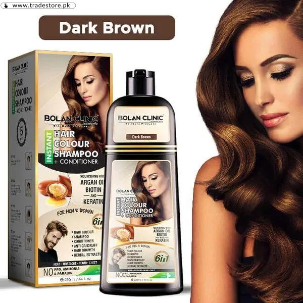 Bolan Clinic Dark Brown Hair Color Shampoo Price Pakistan