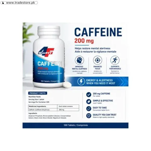 Fitness Labs Caffeine 200mg Tablets Price in Pakistan