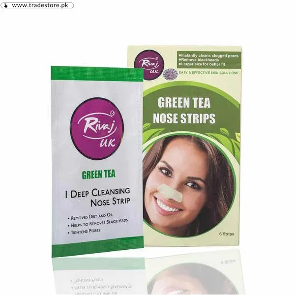 Green Tea Nose Strips - Pack of 6