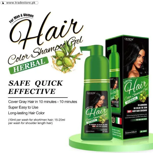 Hair Color Shampoo Gel Pump