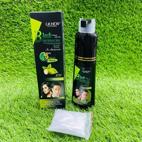 Lichen Black Hair Color Shampoo In Pakistan