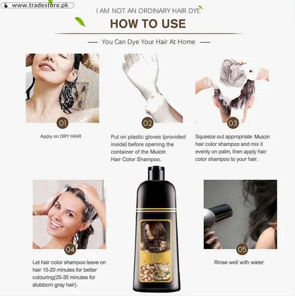 Muicin 5 In 1 Hair Color Shampoo In Pakistan